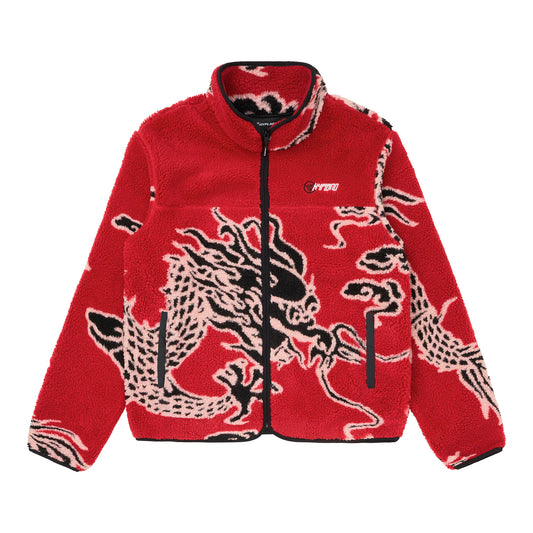 YEAR OF THE DRAGON SHERPA JACKET (RED)