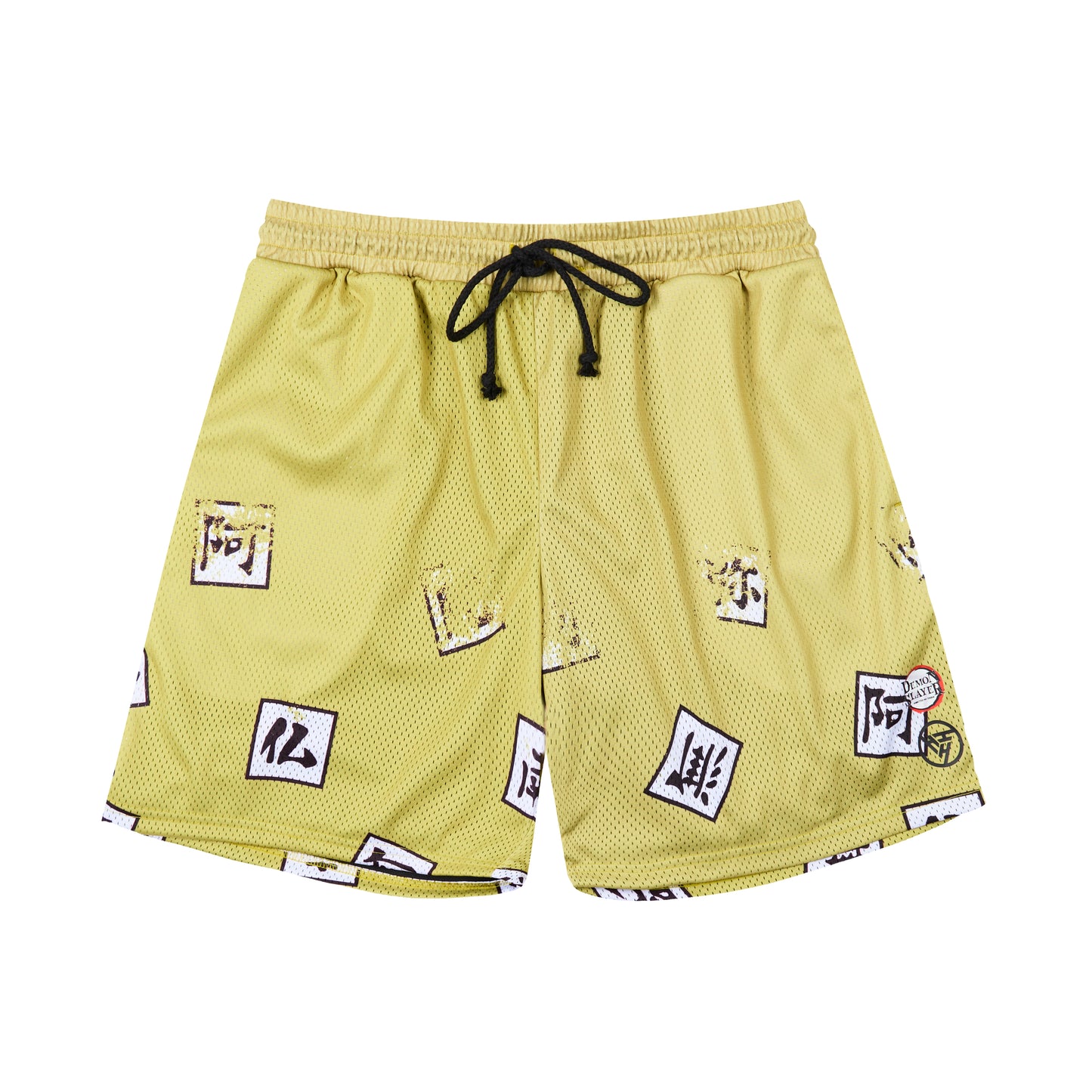 DEMON SLAYER GYOMEI MESH SHORTS (GREEN)