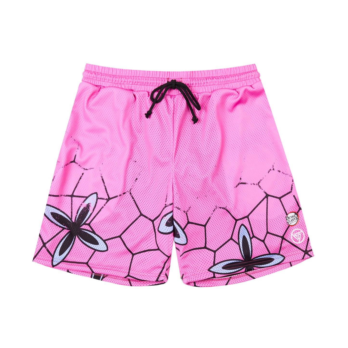 DEMON SLAYER DAKI MESH SHORTS (PINK)