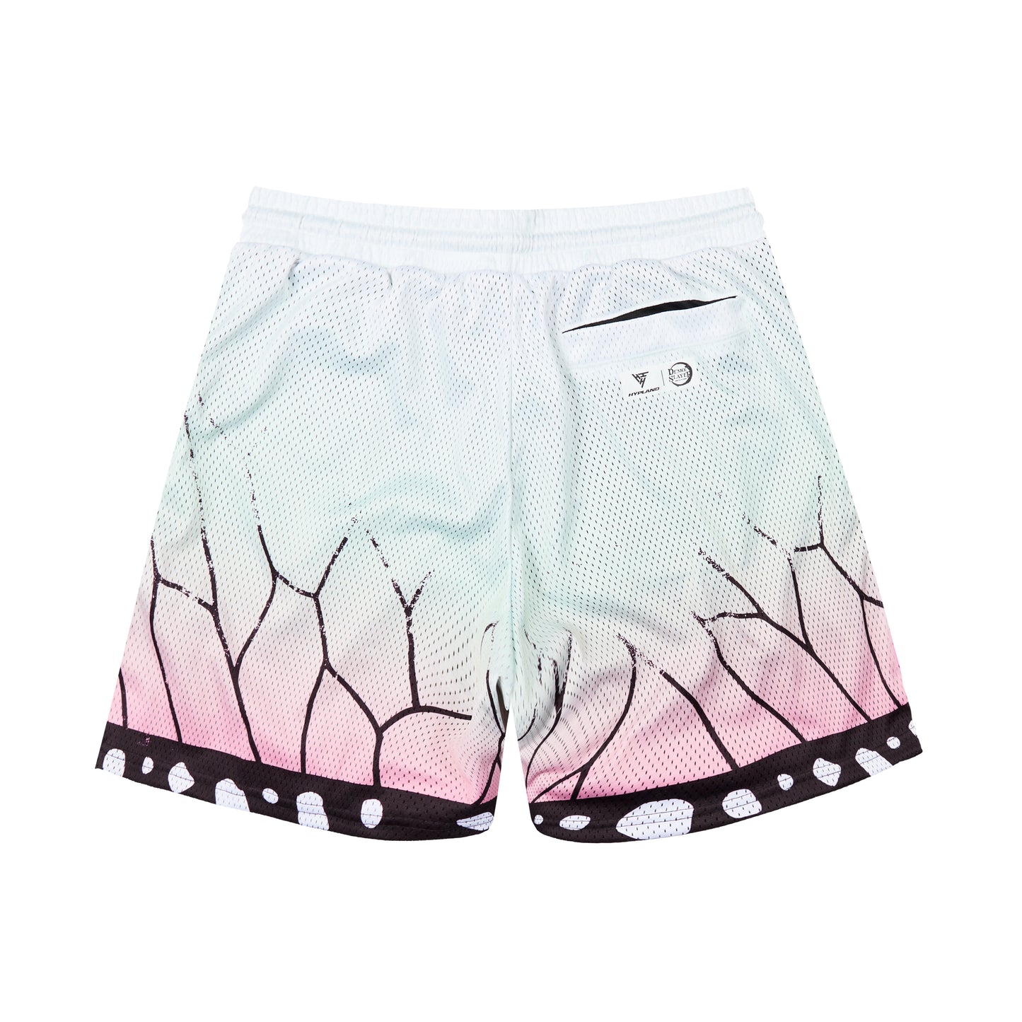 DEMON SLAYER SHINOBU MESH SHORTS (WHITE)
