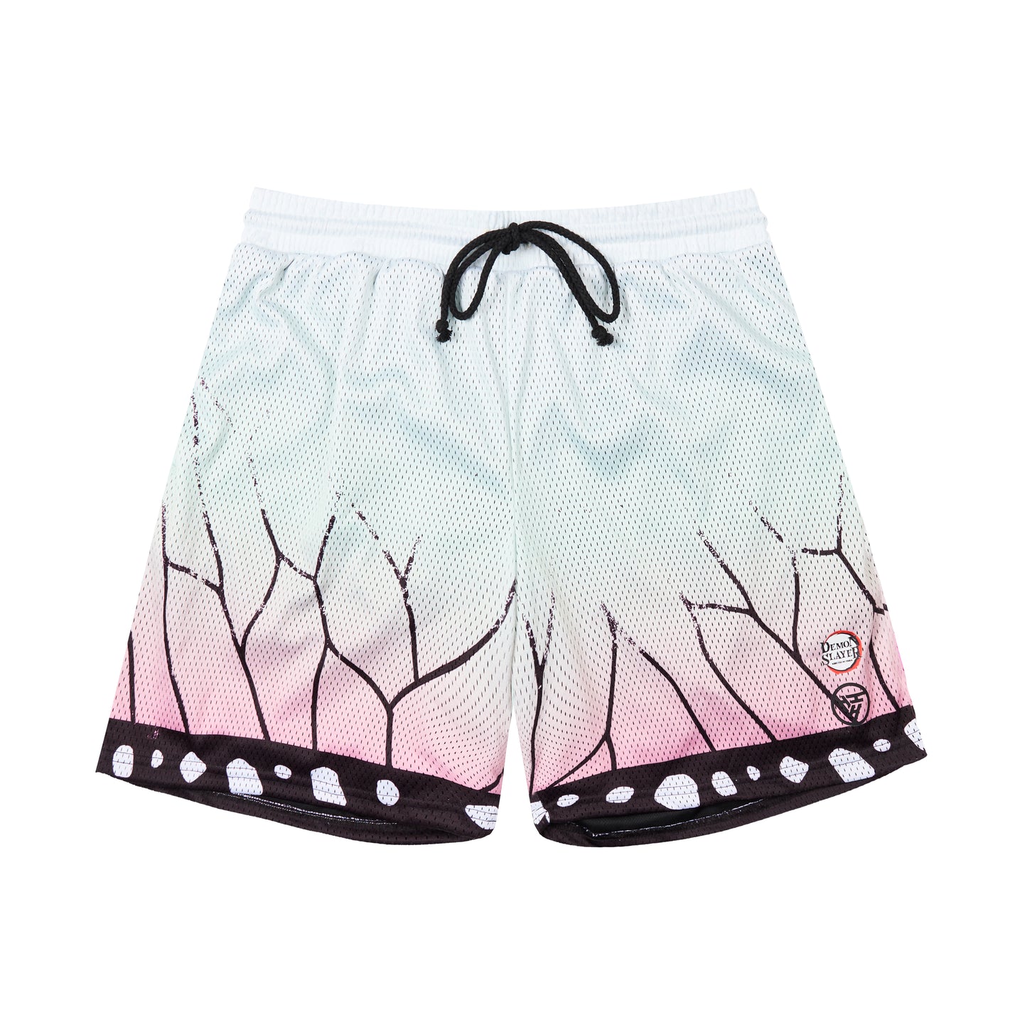 DEMON SLAYER SHINOBU MESH SHORTS (WHITE)