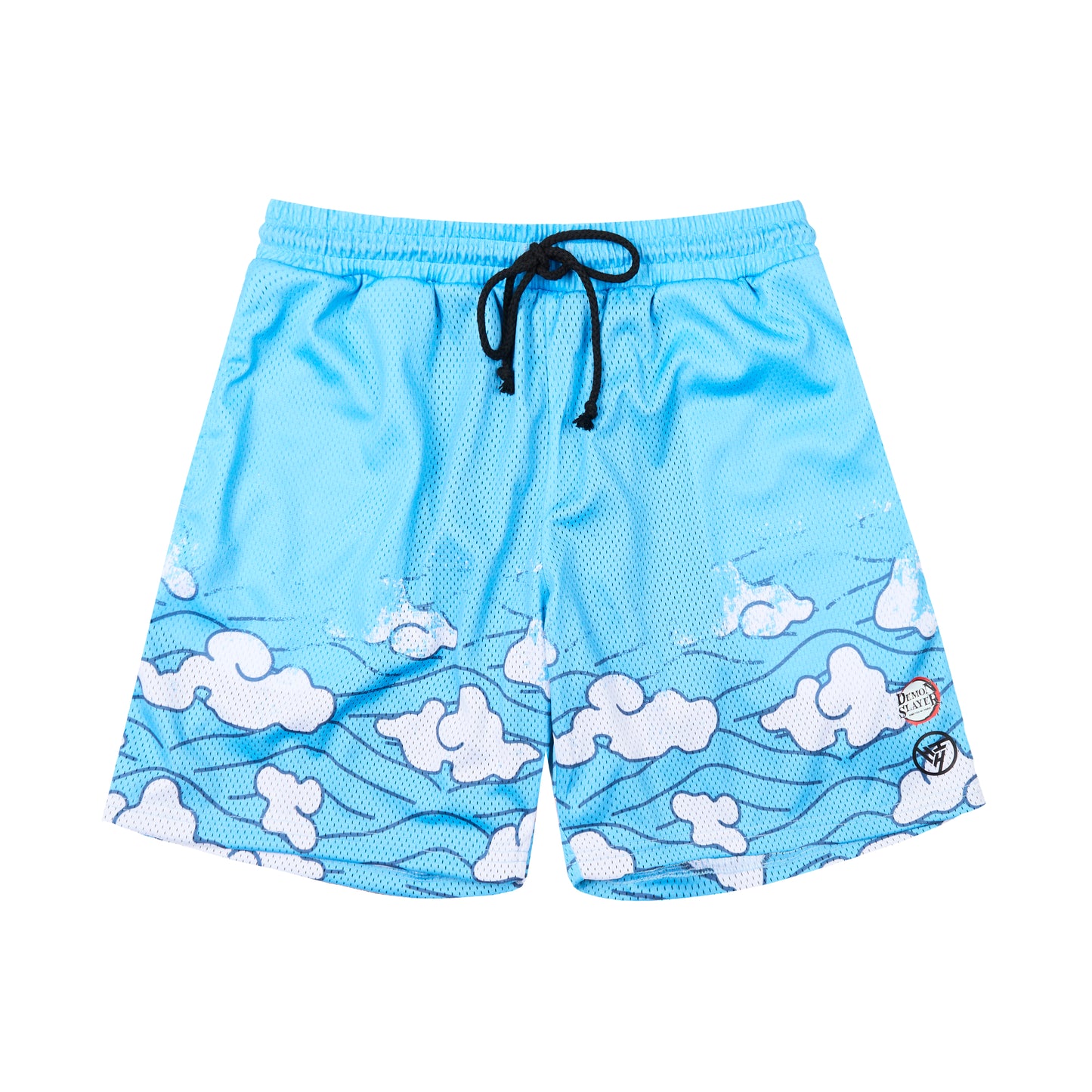 DEMON SLAYER CLOUD MESH SHORTS (POWDER BLUE)