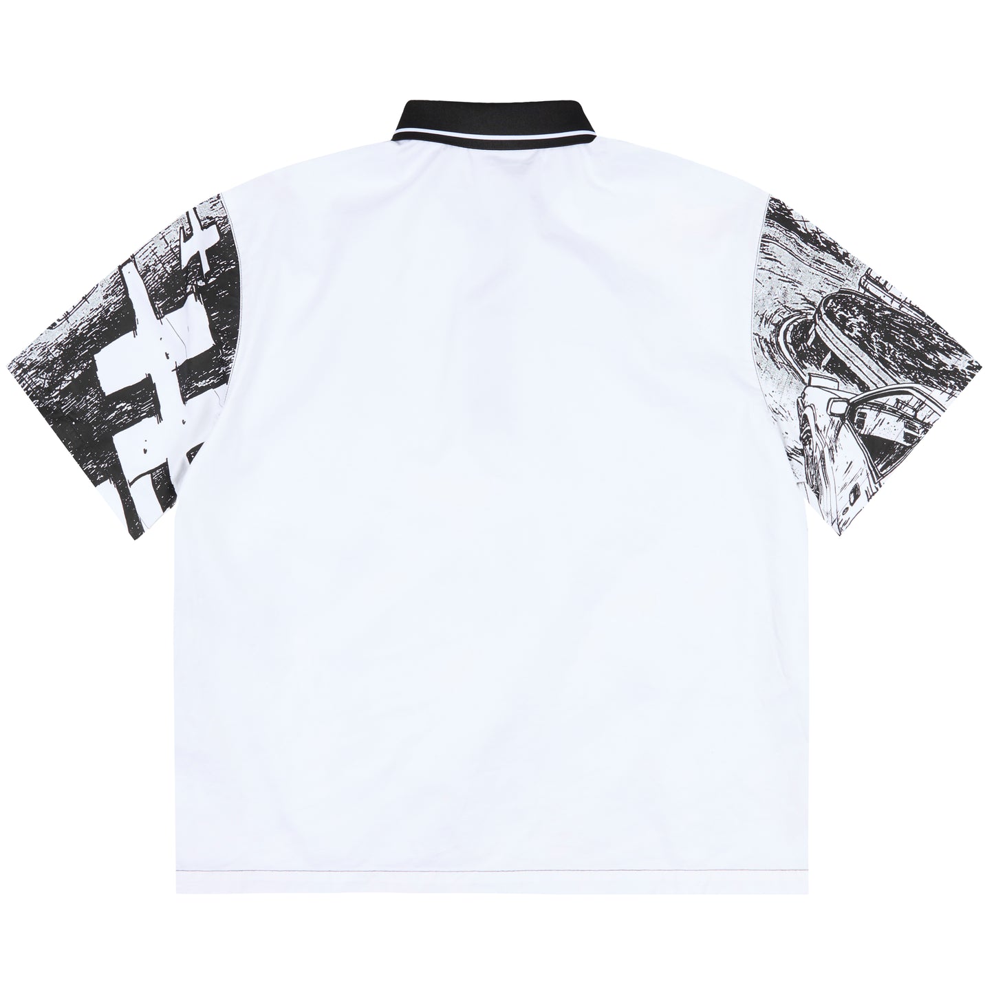 INITIAL D MANGA POLO SHIRT (BLACK)