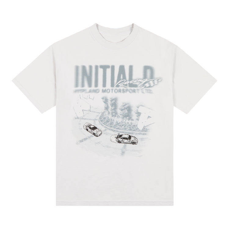 INITIAL D FADED DRIFT SHIRT (LIGHT GREY)