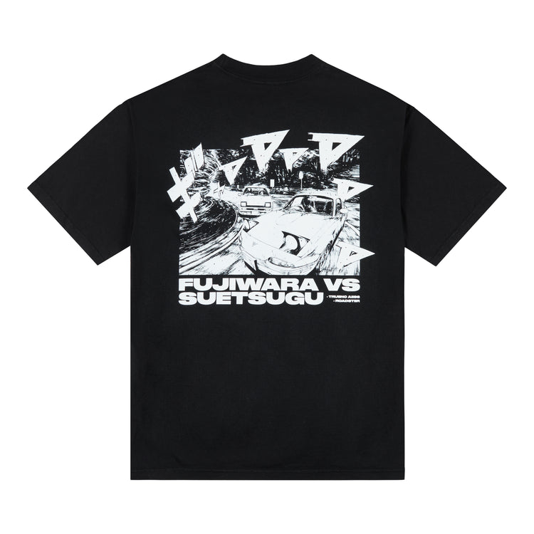 INITIAL D FUJI VS SUETSU SHIRT (BLACK)