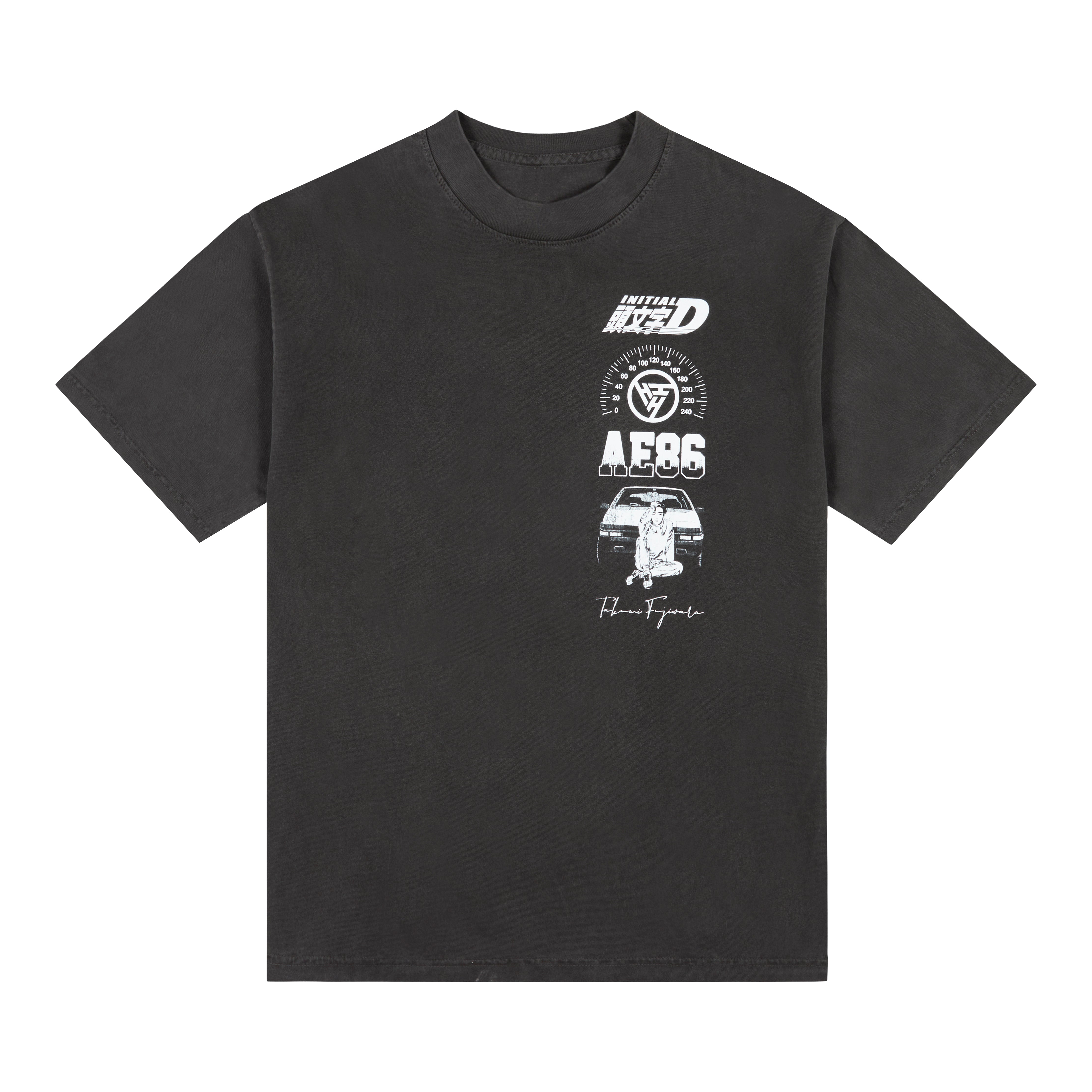 INITIAL D FUJIWARA 86 SHIRT (WASHED BLACK) – Hypland
