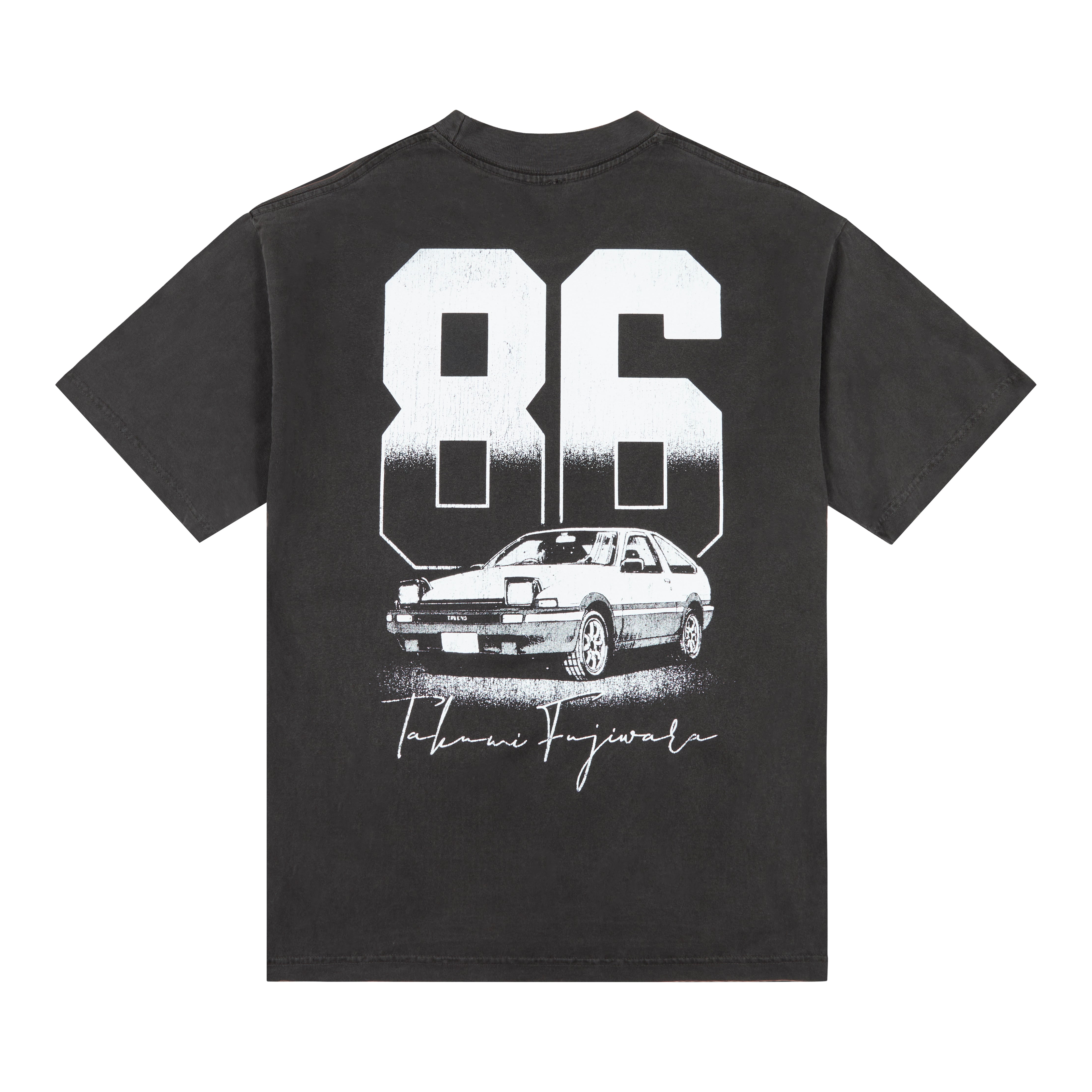 INITIAL D FUJIWARA 86 SHIRT (WASHED BLACK) – Hypland