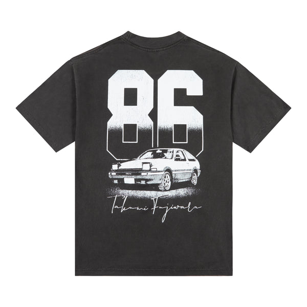 INITIAL D FUJIWARA 86 SHIRT (WASHED BLACK) – Hypland