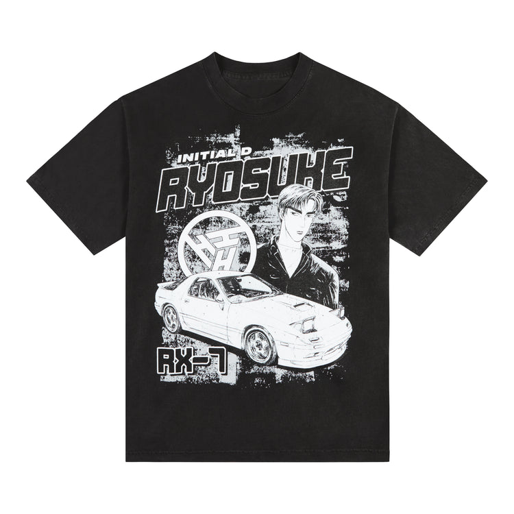 INITIAL D RYOSUKE PROFILE SHIRT (BLACK)