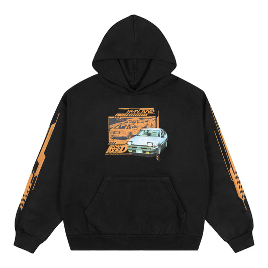 INITIAL D VEHICLE HOODIE (BLACK)