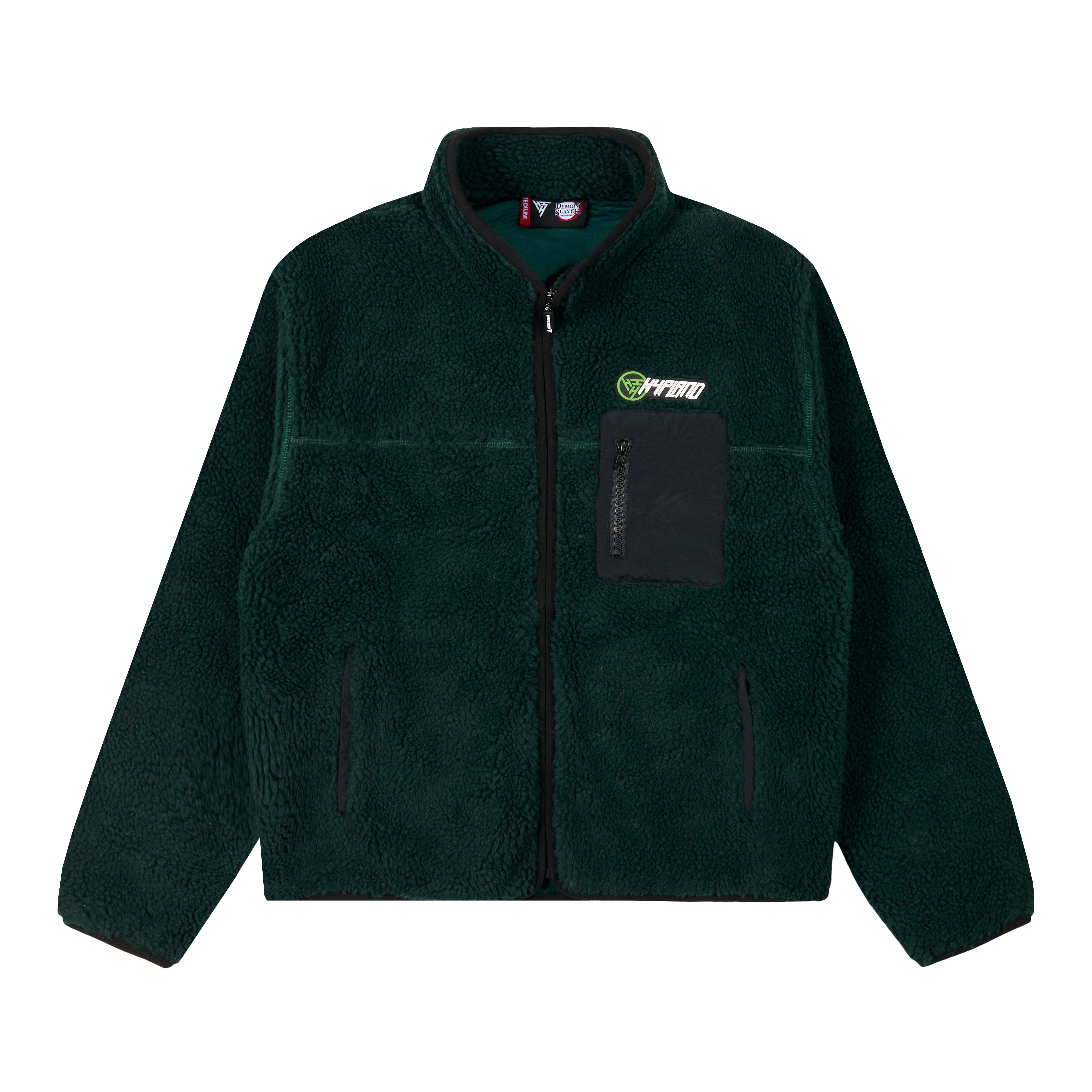DEMON SLAYER SANEMI SHERPA JACKET (DARK GREEN) – Hypland