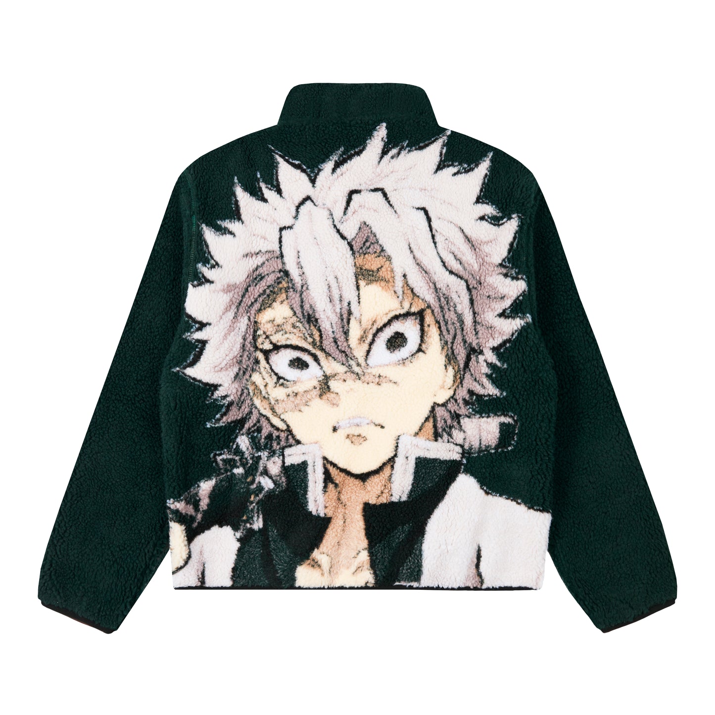 DEMON SLAYER SANEMI SHERPA JACKET (DARK GREEN)
