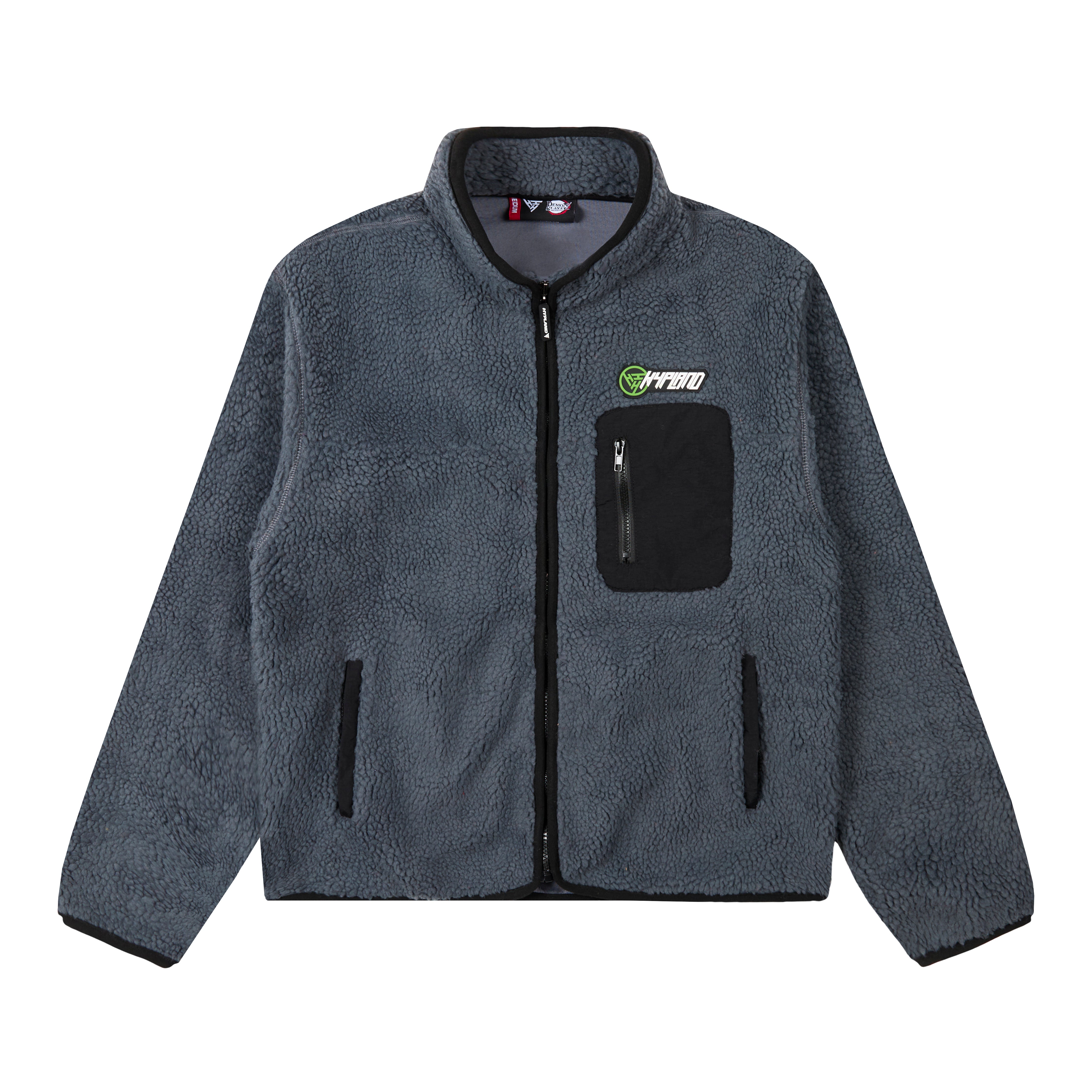 DEMON SLAYER GIYU SHERPA JACKET (GREY) – Hypland