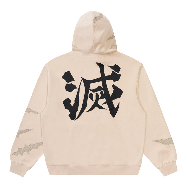 DEMON SLAYER SANEMI SCAR HOODIE (CREAM)