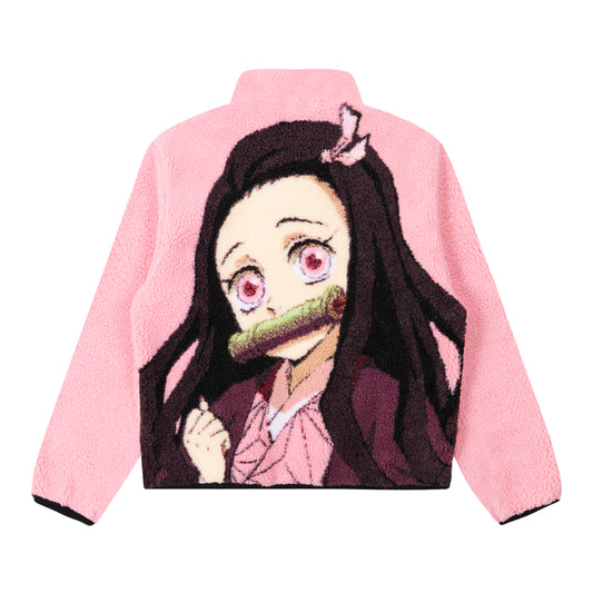 DEMON SLAYER NEZUKO SHERPA JACKET (PINK)