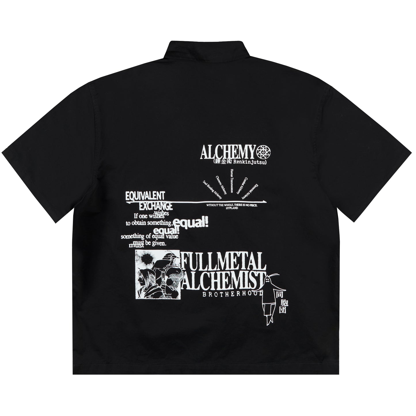 FMAB ALCHEMY BUTTON UP SHIRT (BLACK)