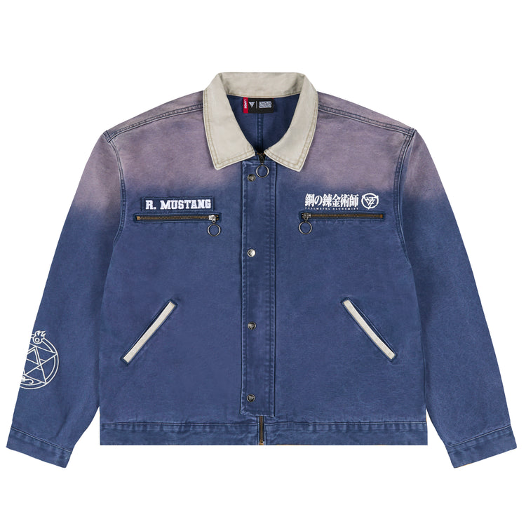 FMAB MUSTANG TRUCKER JACKET (NAVY)