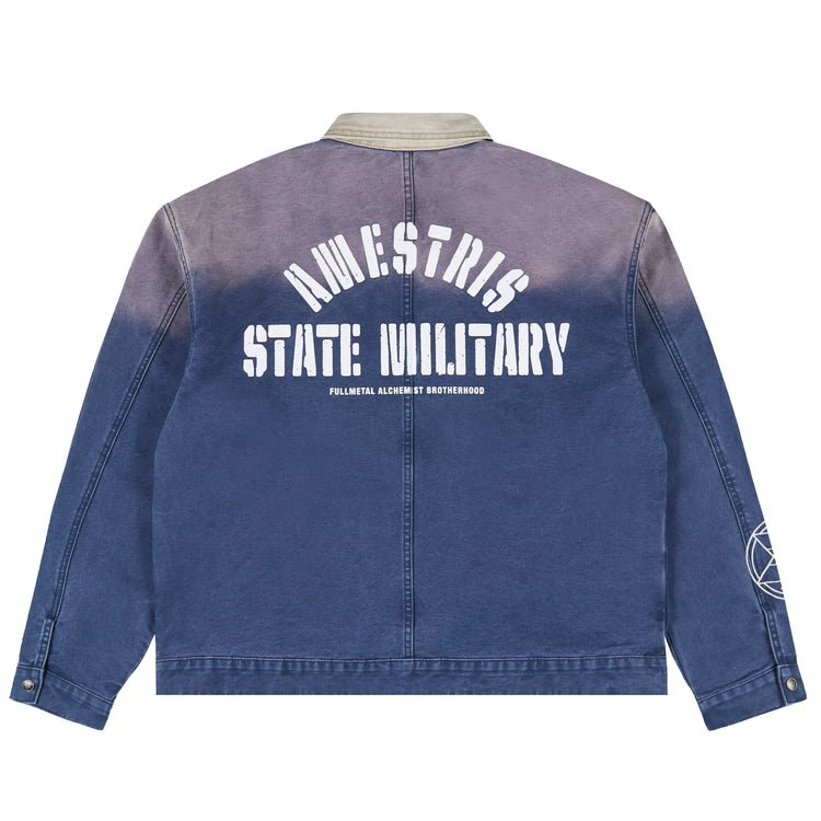 FMAB MUSTANG TRUCKER JACKET (NAVY)