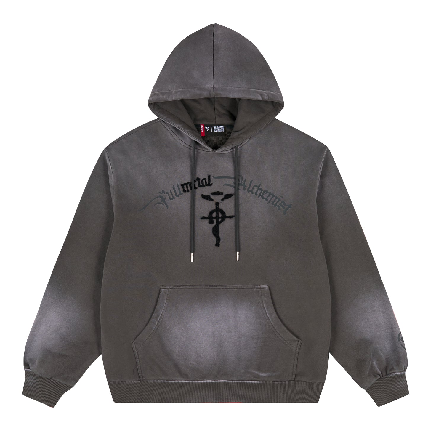 FMAB HAWKEYE TATTOO HOODIE (WASHED GREY) *PRE-ORDER*