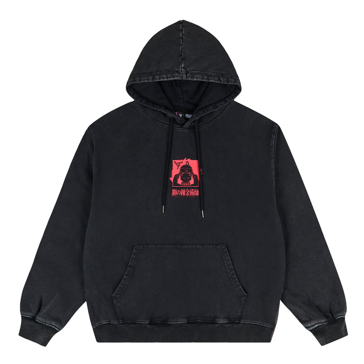 FMAB AL BLOOD SEAL HOODIE (WASHED BLACK)