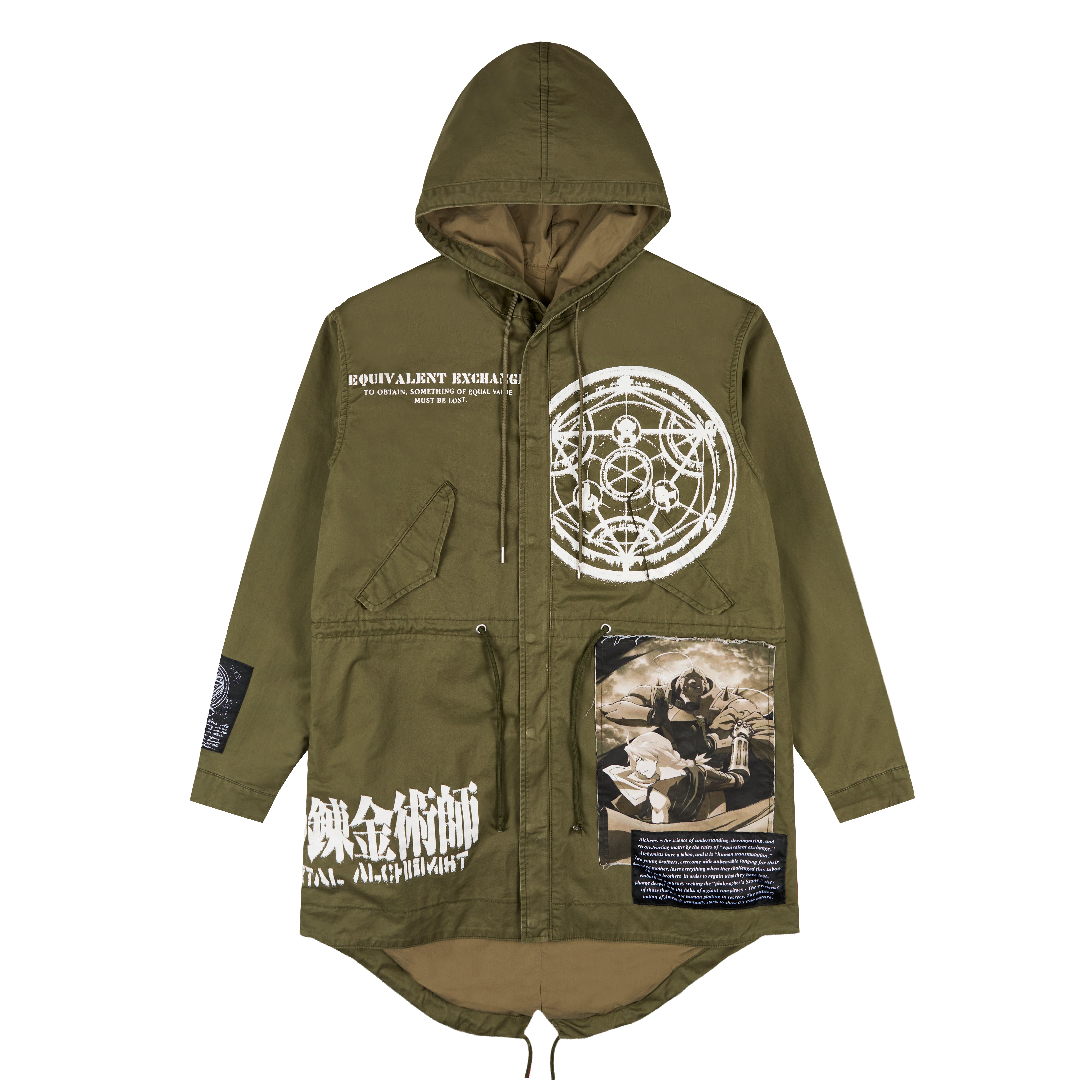 FMAB ALCHEMY PARKA JACKET (OLIVE) – Hypland