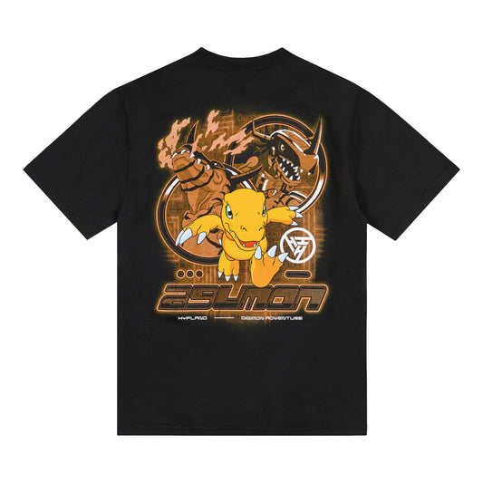 DIGIMON AGUMON SHIRT (BLACK)