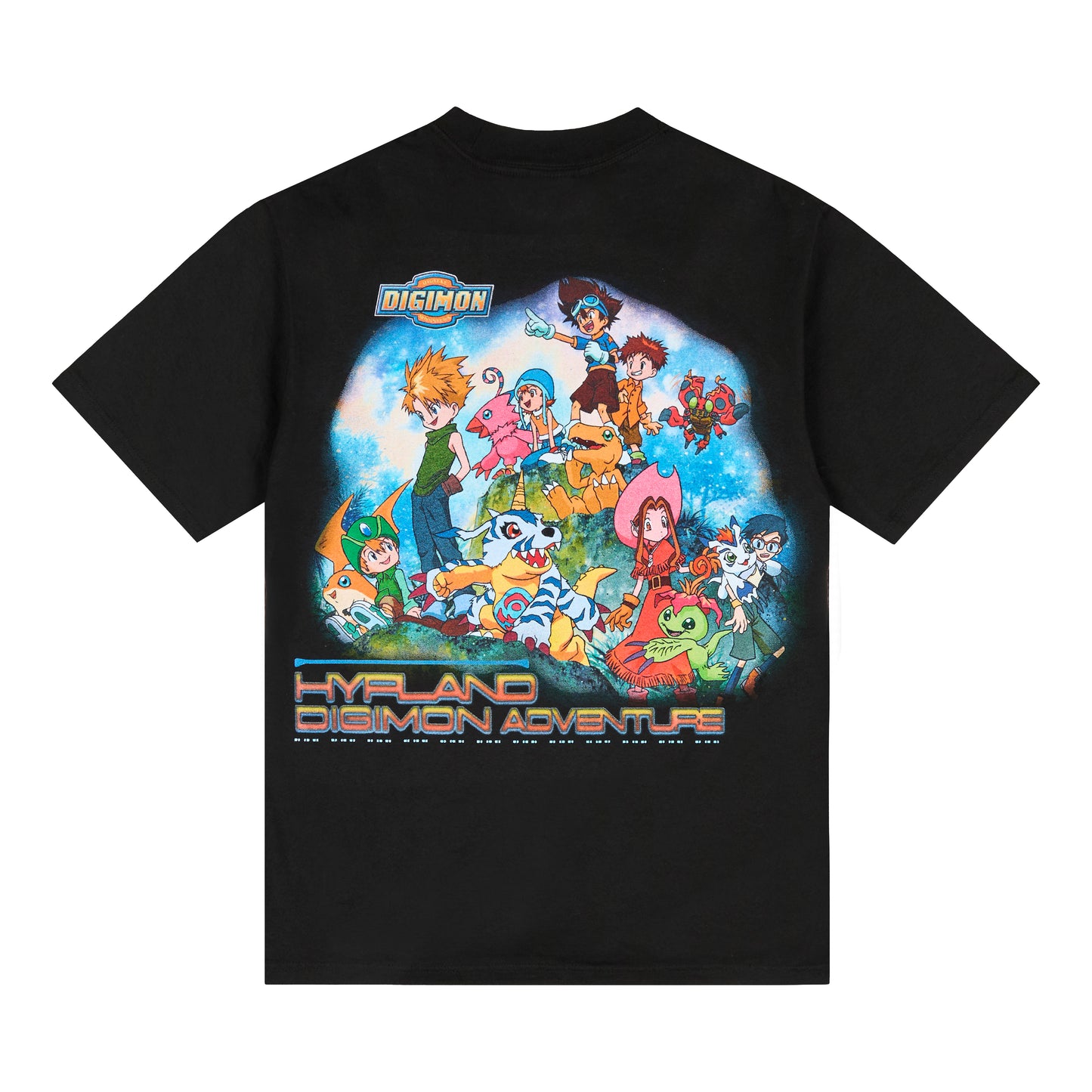 DIGIMON ADVENTURE JUMBO PRINT SHIRT (BLACK)