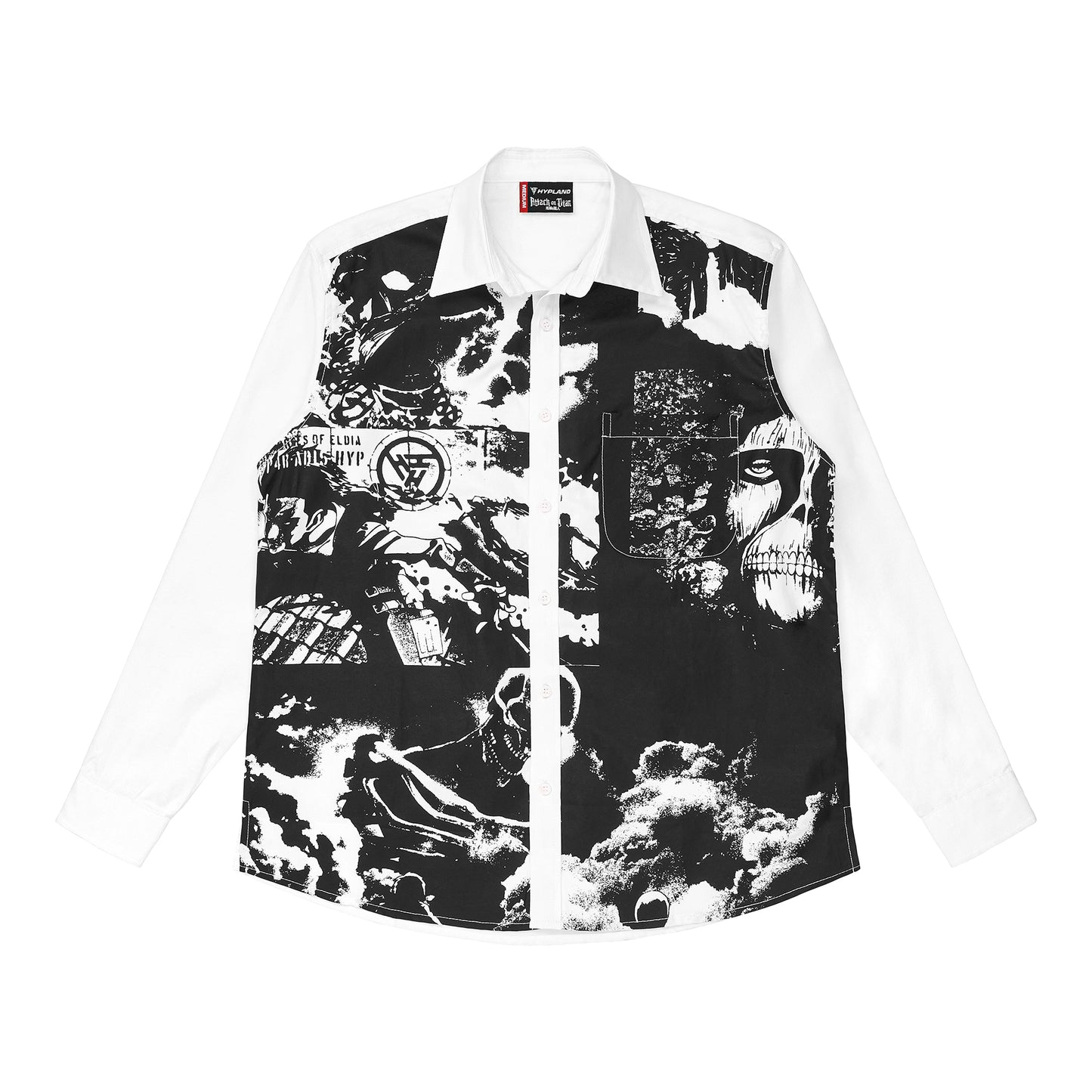 AOT STORY BUTTON UP SHIRT (WHITE)