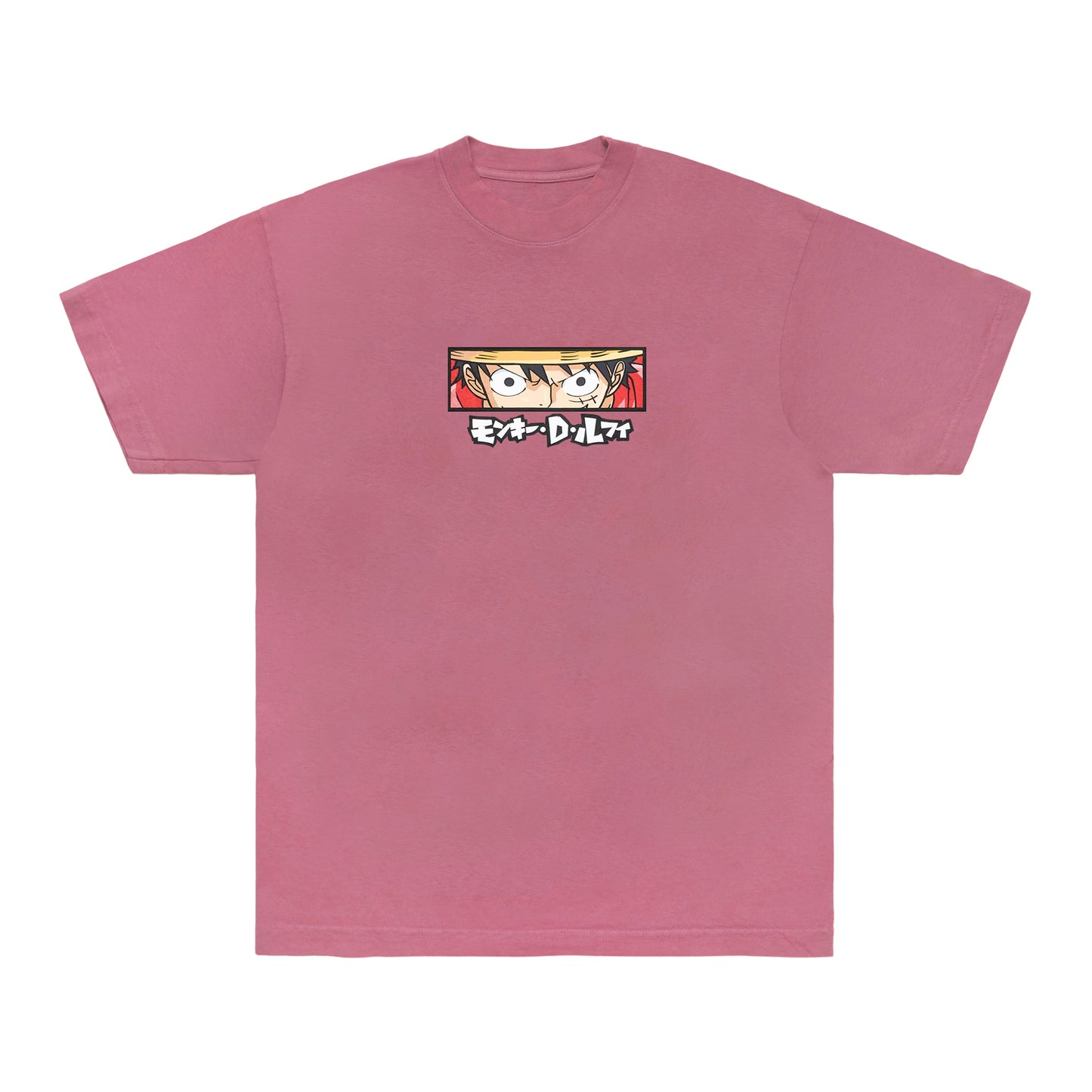 ONE PIECE LUFFY EYES SHIRT (CLAY RED)