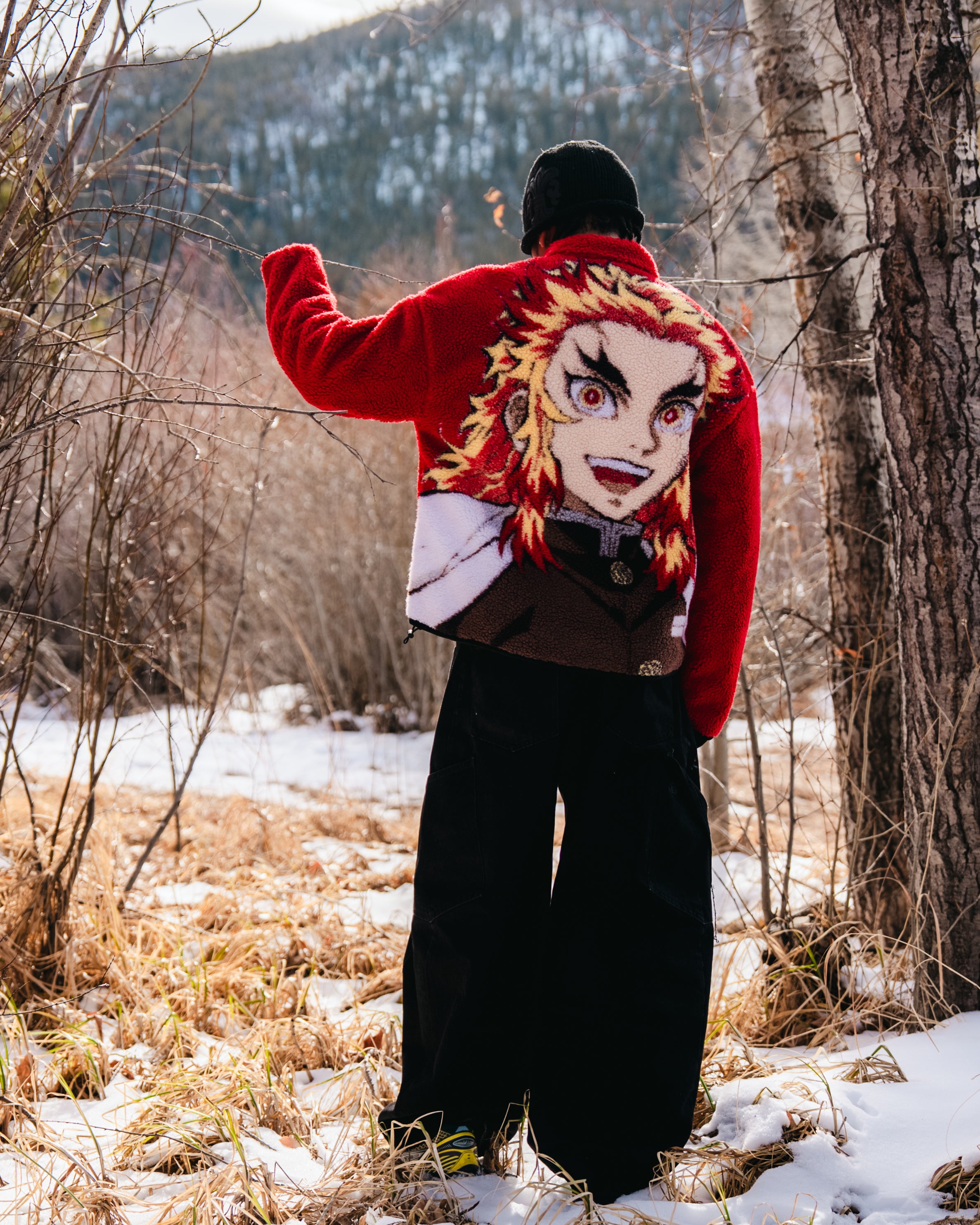DEMON SLAYER RENGOKU SHERPA JACKET (RED) – Hypland