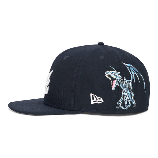 YUGIOH BLUE EYES ATL FITTED HAT (NAVY) *PRE ORDER*