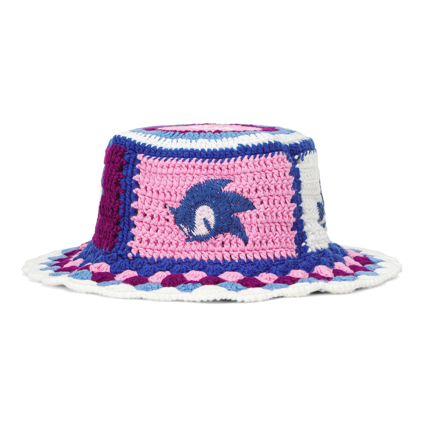 SONIC BLUR CROCHET BUCKET HAT (PURPLE/BLUE)