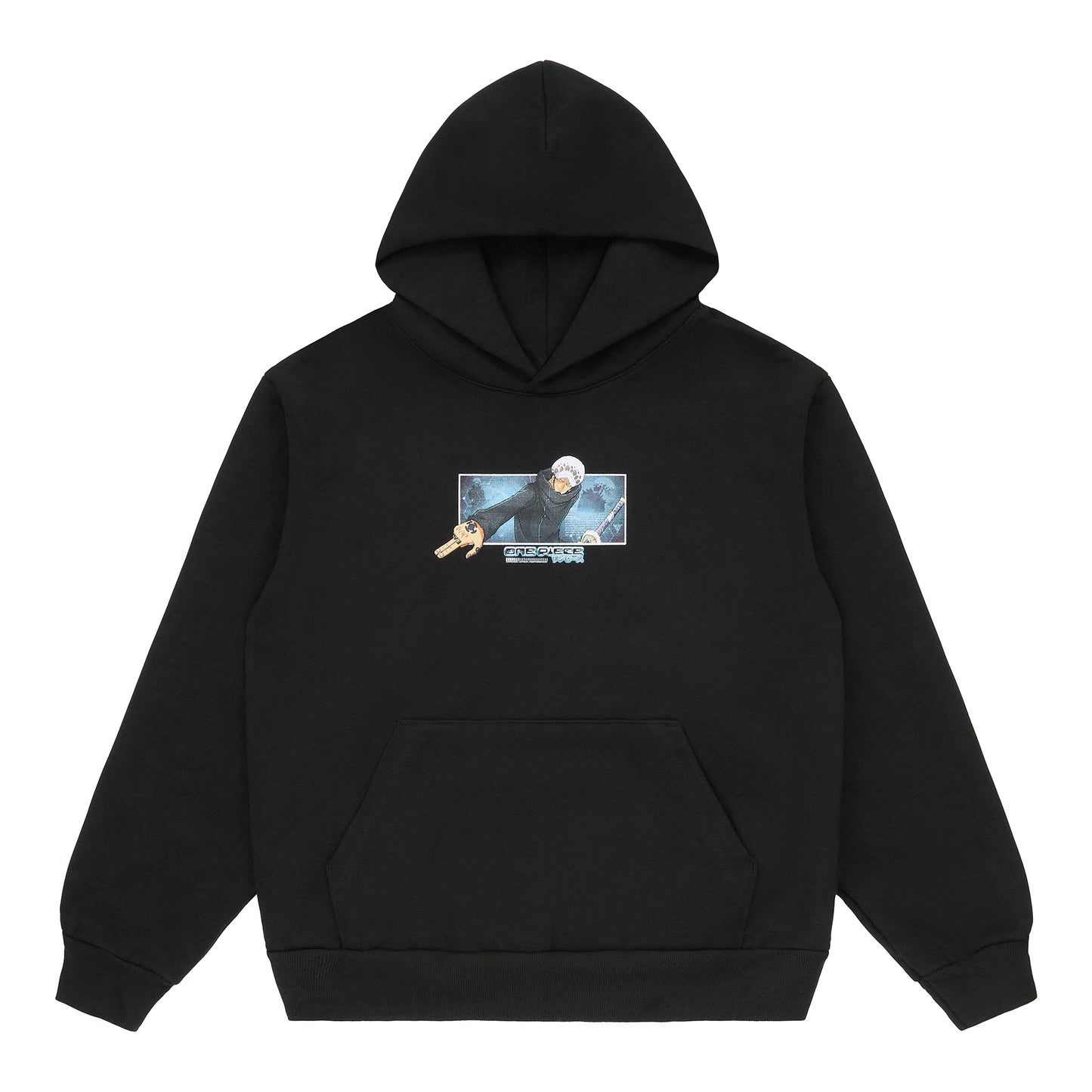 ONE PIECE LAW BOX LOGO HOODIE (BLACK)