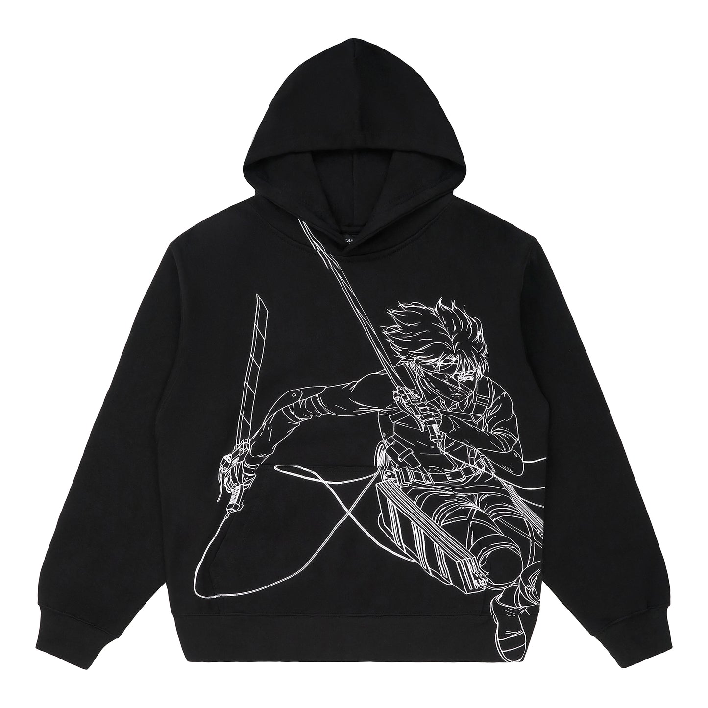 AOT LEVI LINE HOODIE (BLACK)