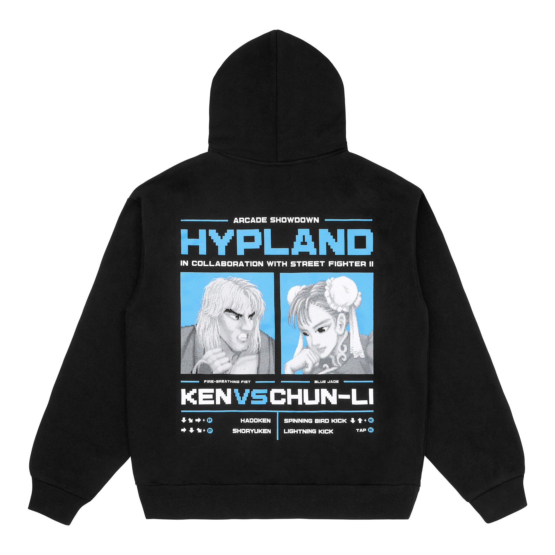 STREET FIGHTER FIGHT CARD HOODIE (BLACK) Hypland STREET FIGHTER FIGHT CARD HOODIE (BLACK) Hypland