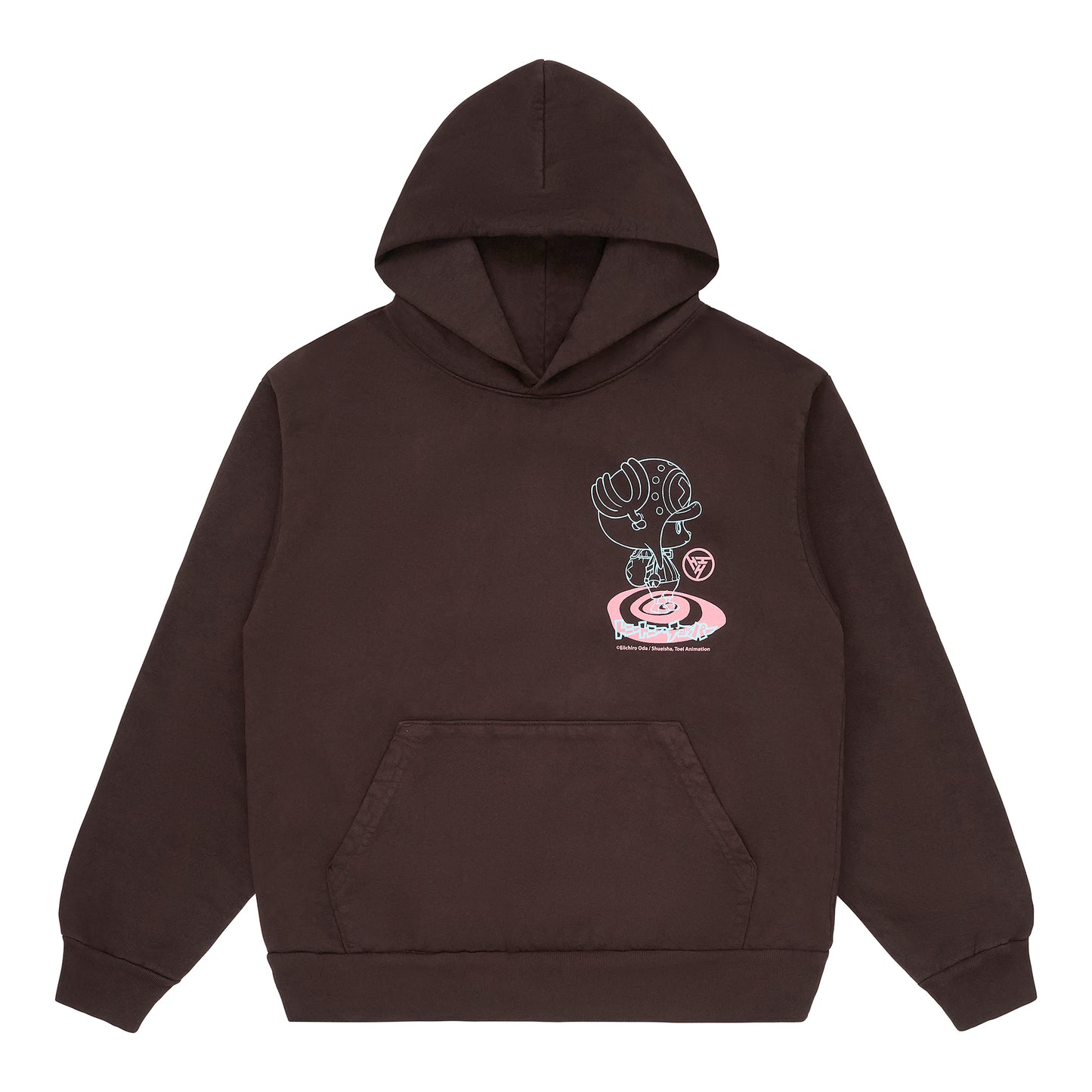 ONE PIECE CHOPPER SPLATTER HOODIE (CHOCOLATE)