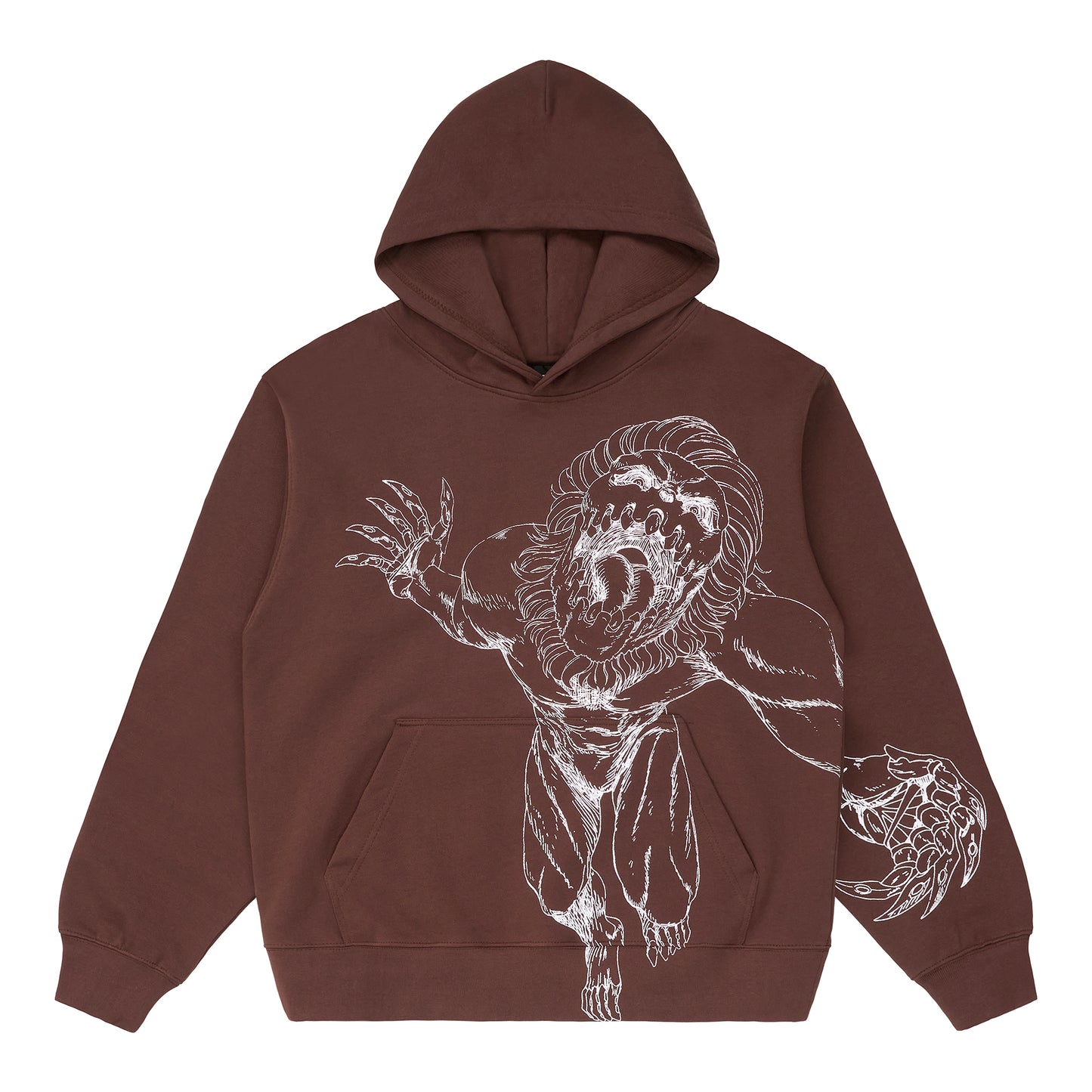 AOT JAW LINE HOODIE (BROWN)