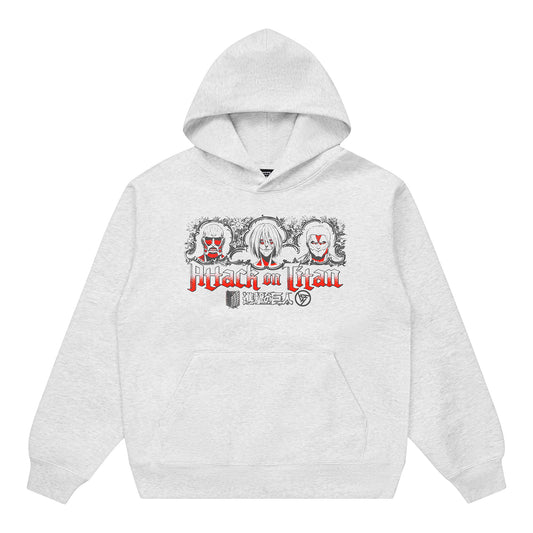 AOT TRIO HOODIE (HEATHER GREY)