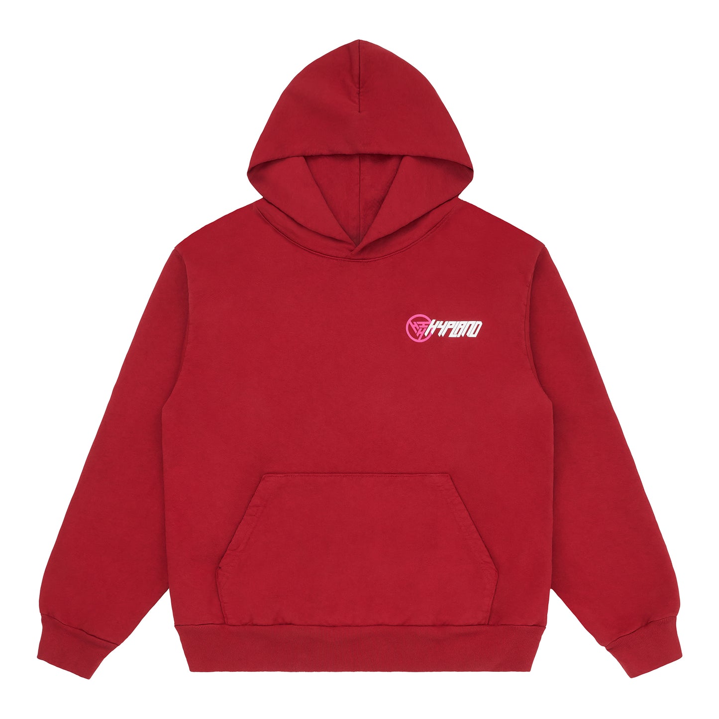 HYPLAND SLANT LOGO HOODIE (RED)