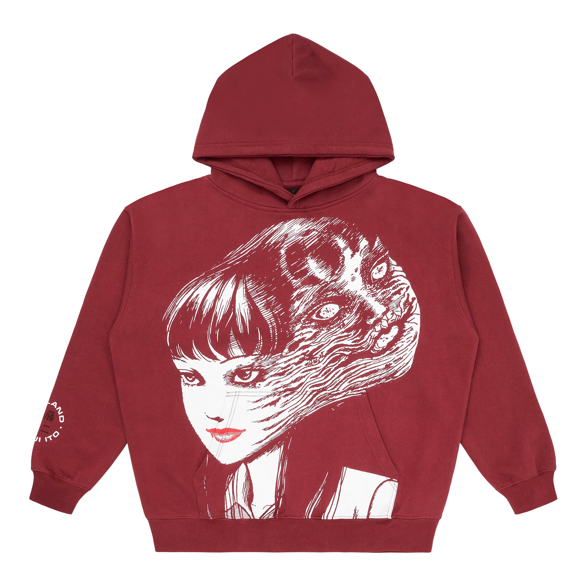 JUNJI ITO JUMBO TOMIE HOODIE RED Hypland