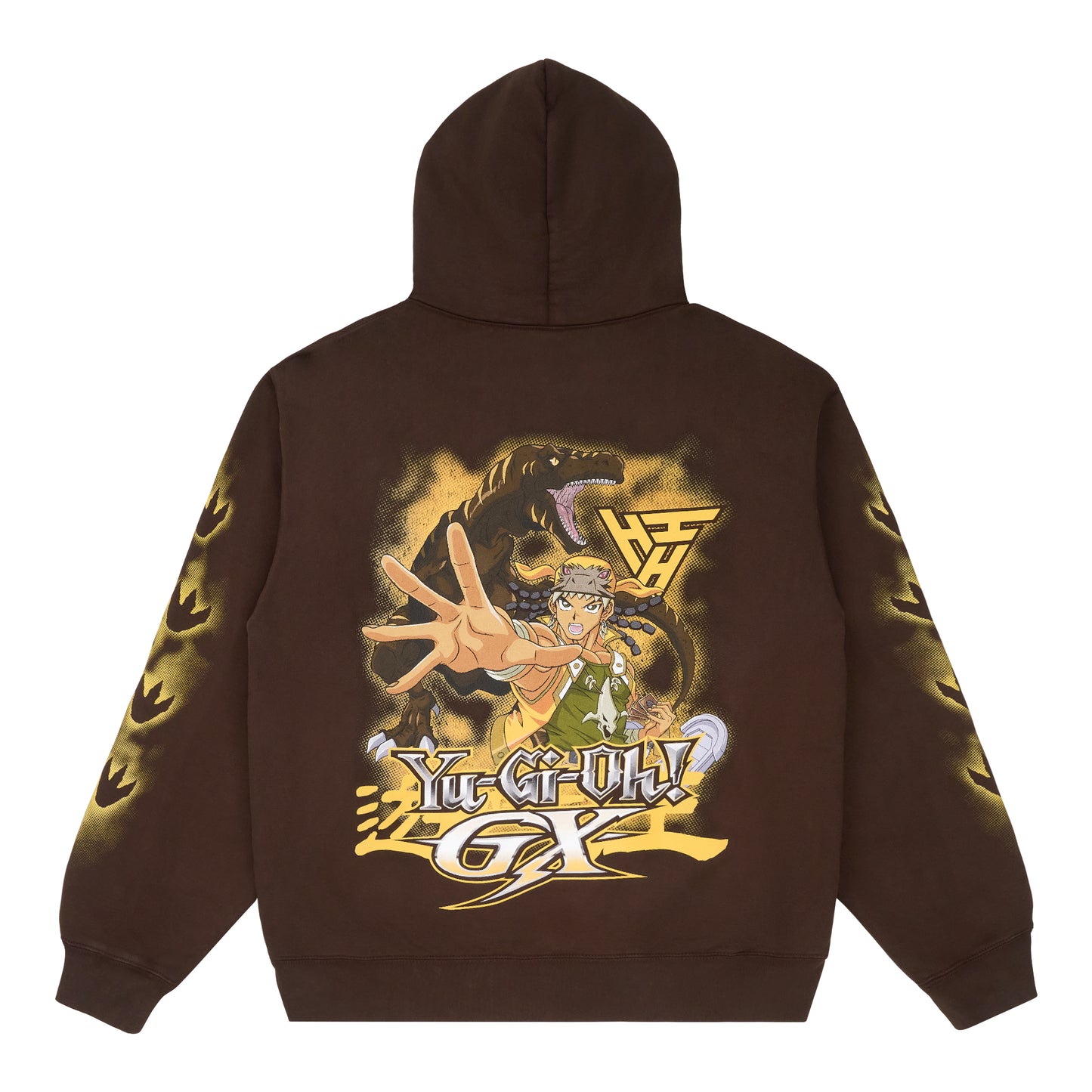 YUGIOH TYRANNO HOODIE (CHOCOLATE)