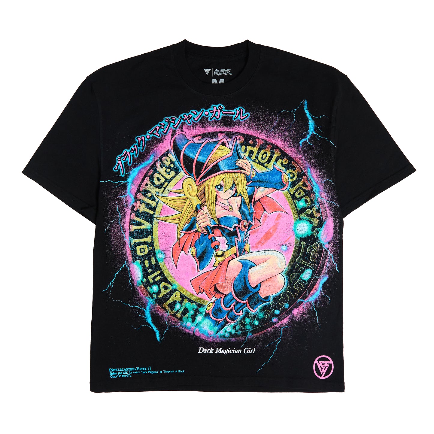 YUGIOH DARK MAGICIAN GIRL V2 JUMBO PRINT SHIRT (BLACK)