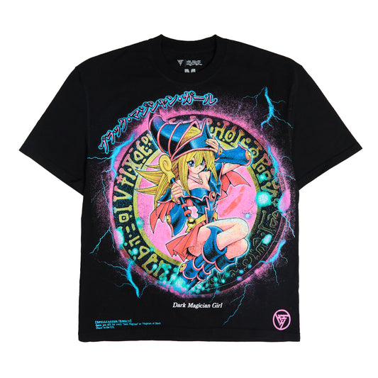 YUGIOH DARK MAGICIAN GIRL V2 JUMBO PRINT SHIRT (BLACK)