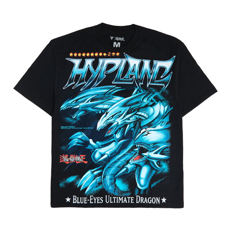 YUGIOH ULTIMATE BLUE EYES JUMBO PRINT SHIRT (BLACK)