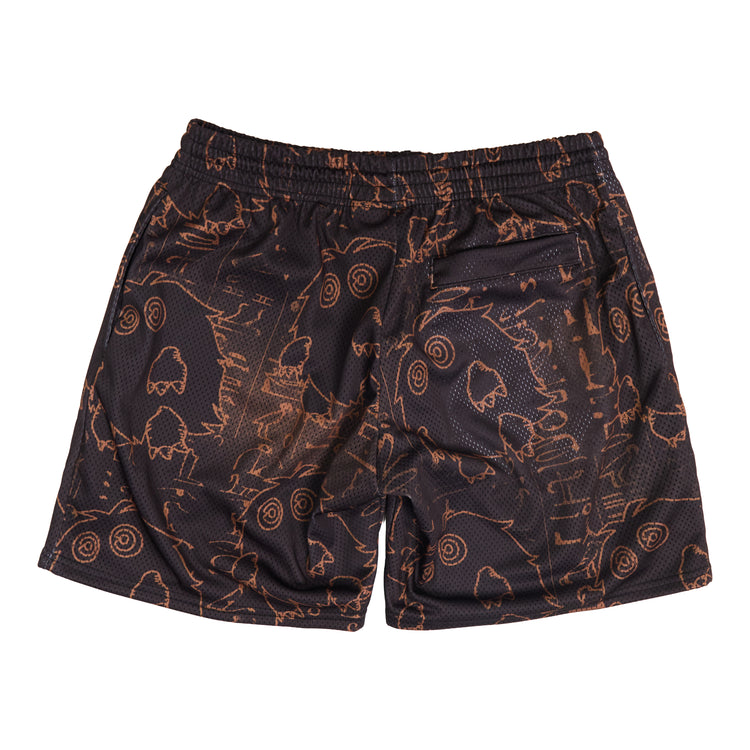 YUGIOH KURIBOH MESH SHORTS (BLACK)