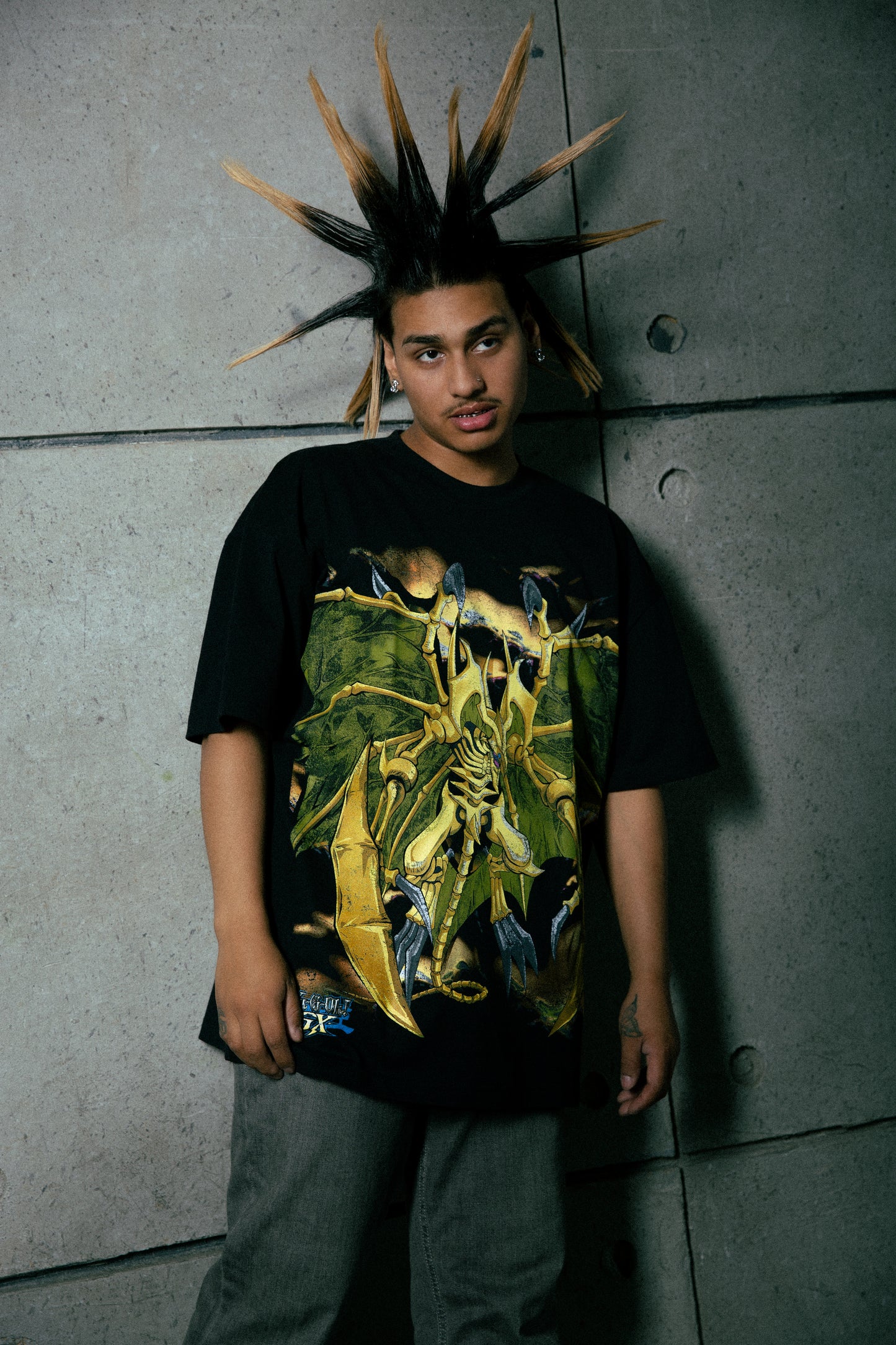 YUGIOH HAMON JUMBO PRINT SHIRT (BLACK)
