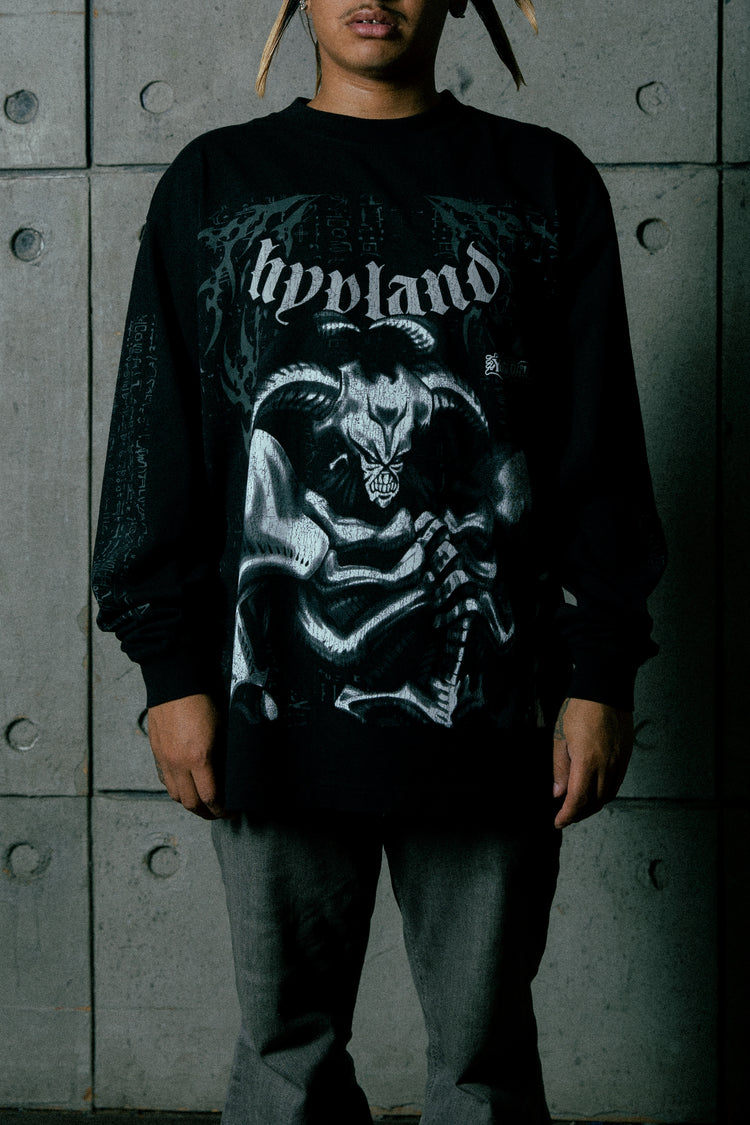 YUGIOH SUMMON SKULL L/S SHIRT (BLK)