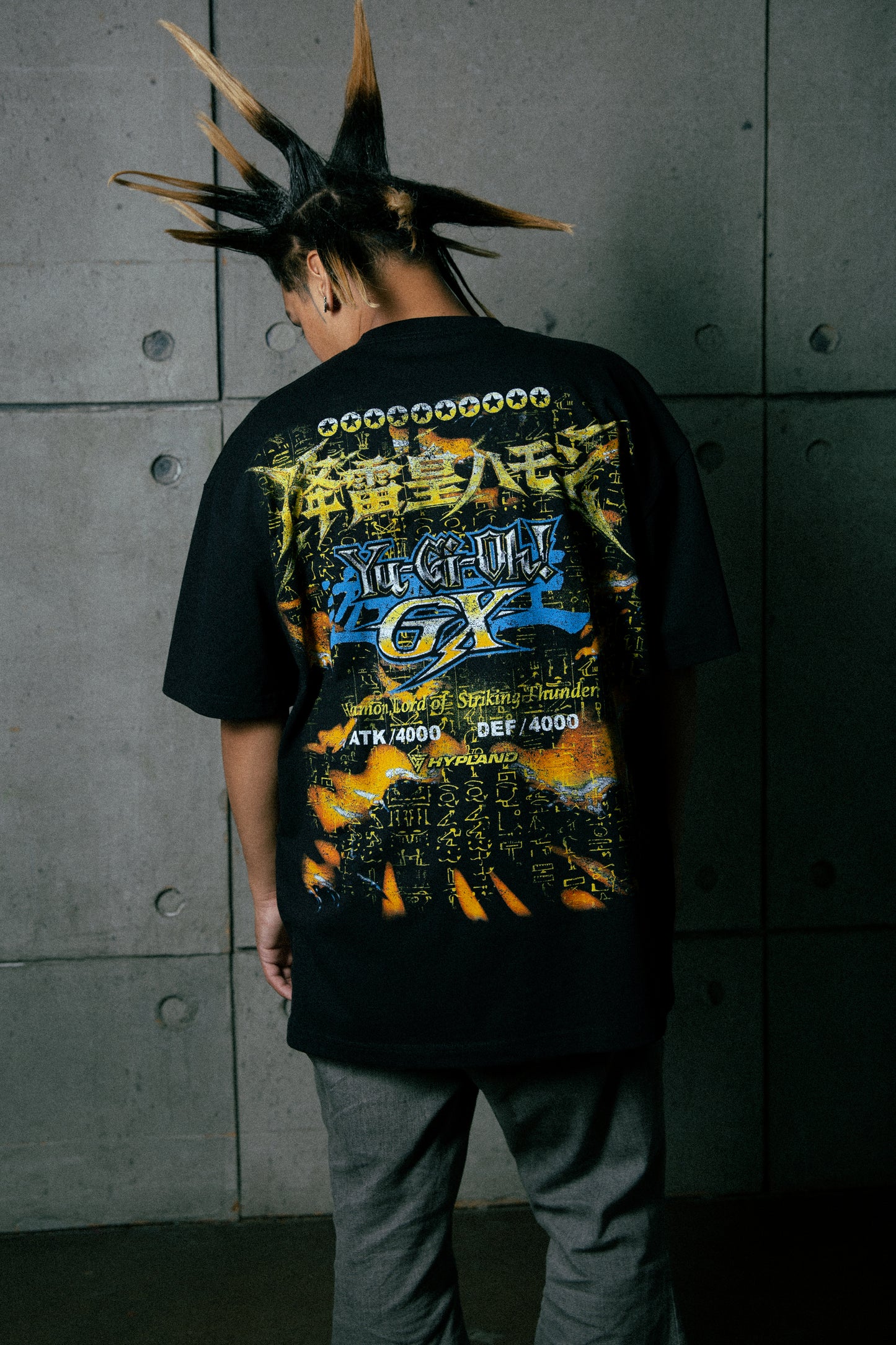 YUGIOH HAMON JUMBO PRINT SHIRT (BLACK)