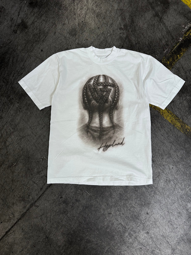 BIRTHDAY BRAIDS LOGO SHIRT (WHITE)