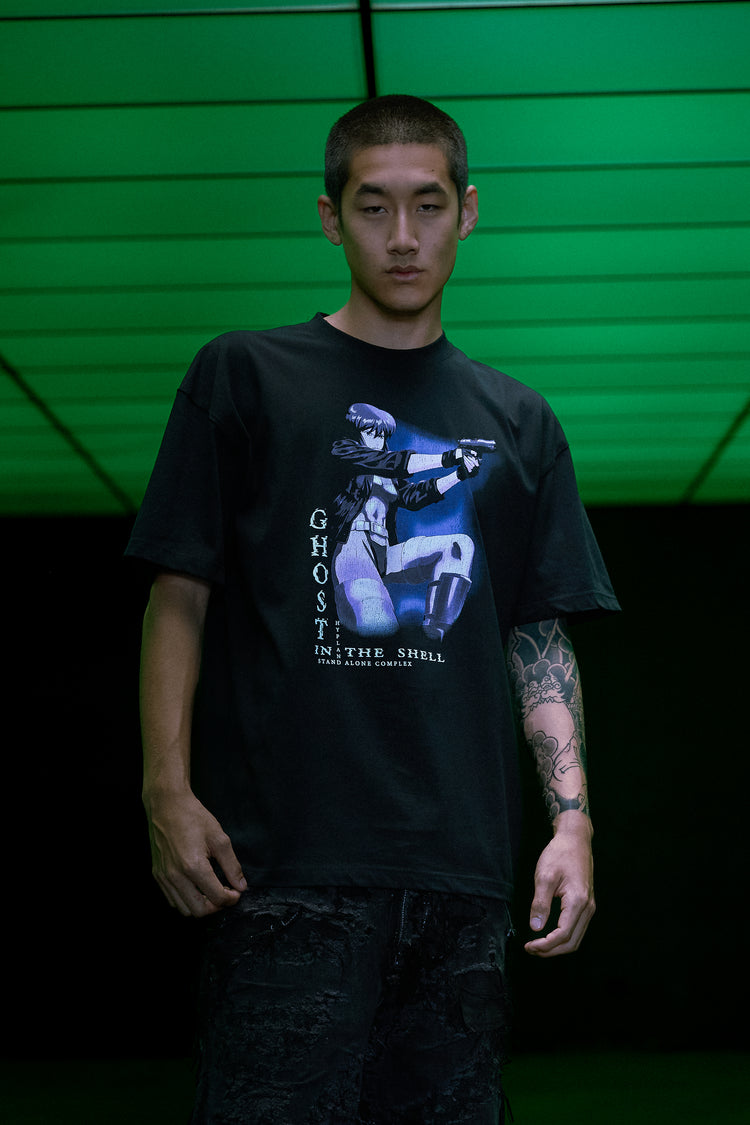 GITS PURPLE FADE SHIRT (BLACK)